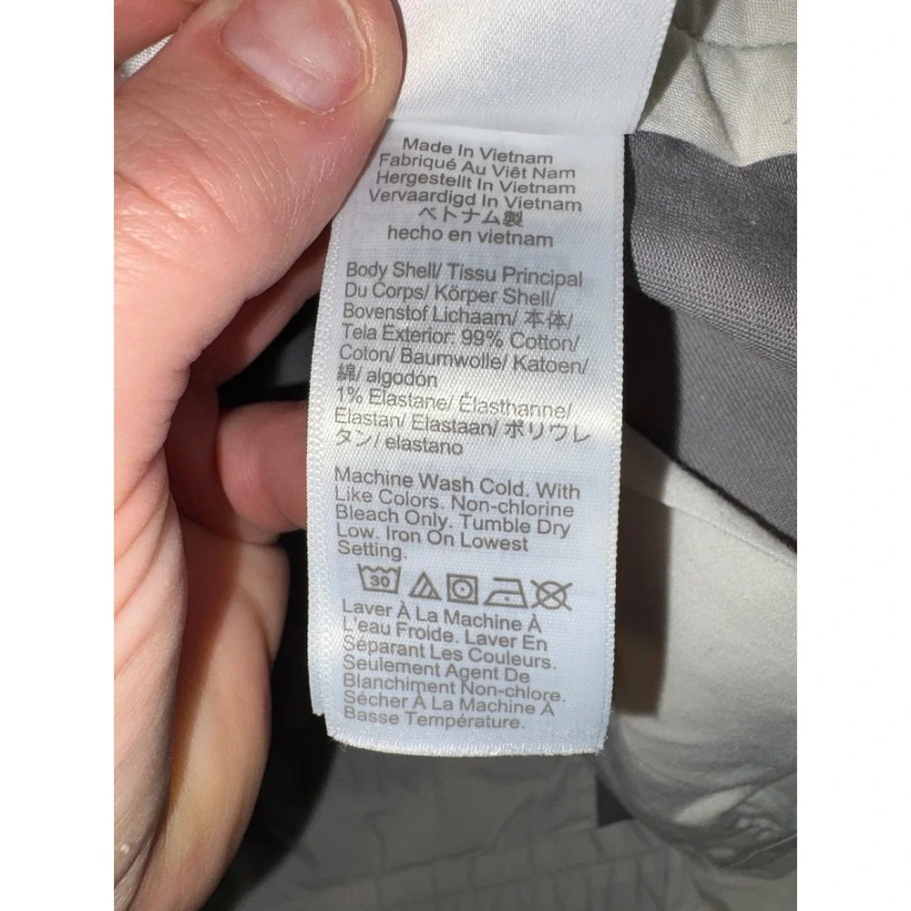 J Crew Flex Straight Fit Chino Pants Gray Mens W36 L30‎ Cotton Blend